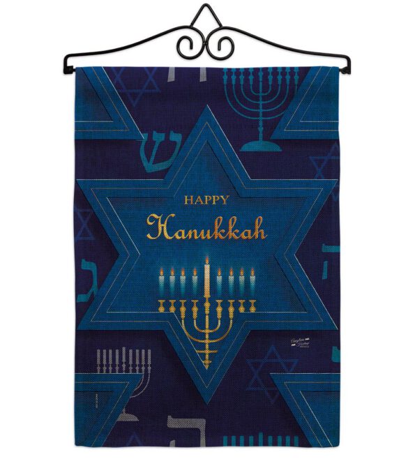 Holiday Hanukkah - Hanukkah Winter Vertical Impressions Decorative Flags HG130431 Made In USA - Image 37