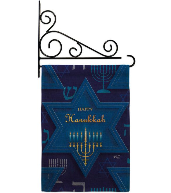 Holiday Hanukkah - Hanukkah Winter Vertical Impressions Decorative Flags HG130431 Made In USA - Image 38