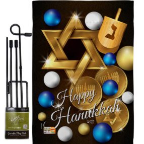 Garden Flag Hanukkah GS137063