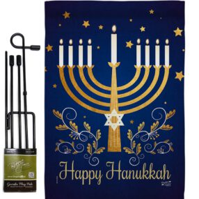 Garden Flag Hanukkah GS137324