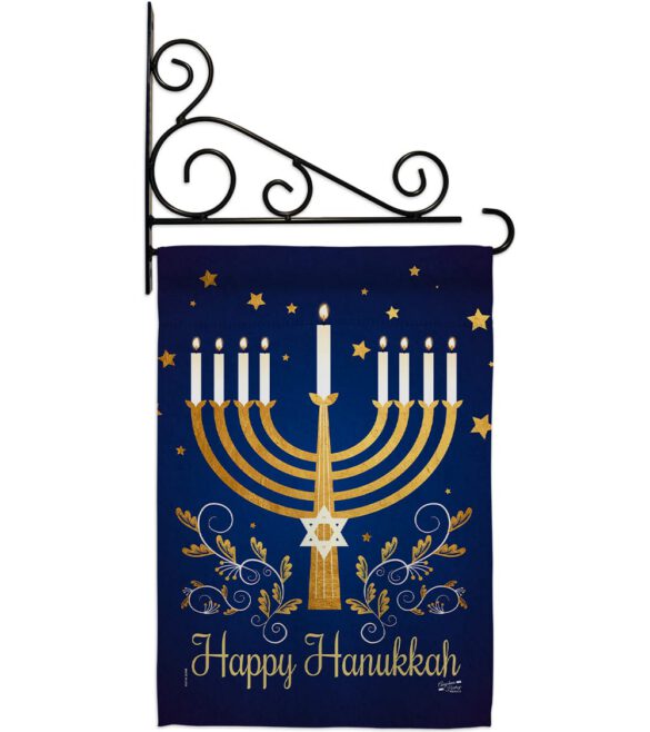Happy Hanukkah - Hanukkah Winter Vertical Impressions Decorative Flags HG137324 Made In USA - Image 8