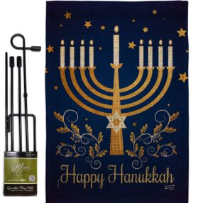 Garden Flag Hanukkah GS137324 B