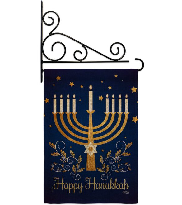 Happy Hanukkah - Hanukkah Winter Vertical Impressions Decorative Flags HG137324 Made In USA - Image 14