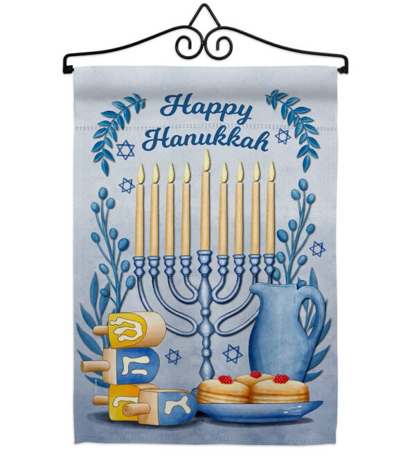 Happy Hanukkah - Hanukkah Winter Vertical Impressions Decorative Flags HG137326 Made In USA - Image 7
