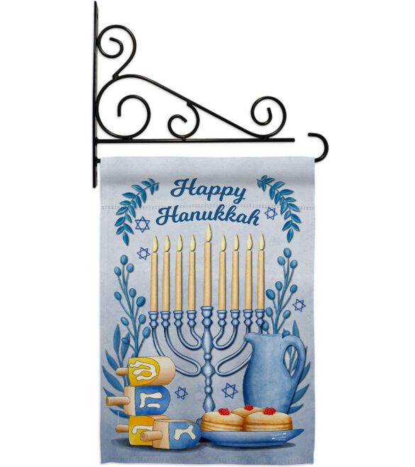 Happy Hanukkah - Hanukkah Winter Vertical Impressions Decorative Flags HG137326 Made In USA - Image 8