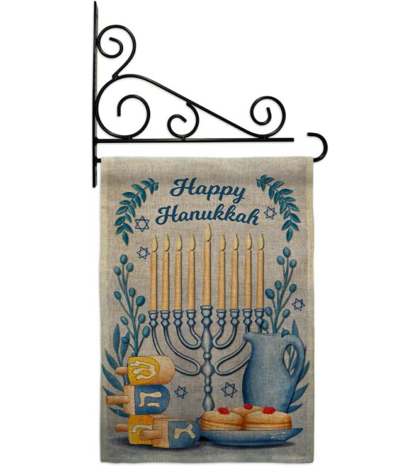 Happy Hanukkah - Hanukkah Winter Vertical Impressions Decorative Flags HG137326 Made In USA - Image 14