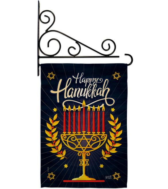 Happy Hanukkah - Hanukkah Winter Vertical Impressions Decorative Flags HG137327 Made In USA - Image 8