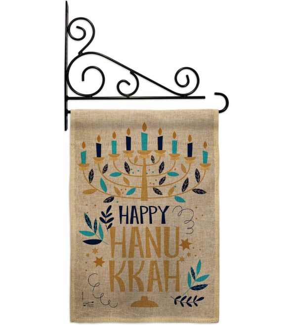 Happy Hanukkah - Hanukkah Winter Vertical Impressions Decorative Flags HG137328 Made In USA - Image 14