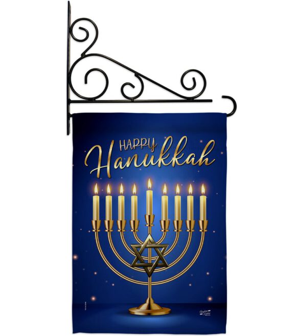 Happy Hanukkah - Hanukkah Winter Vertical Impressions Decorative Flags HG137329 Made In USA - Image 8