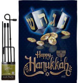 Garden Flag Hanukkah GS137330
