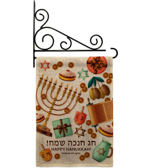 Festival of Lights - Hanukkah Winter Vertical Impressions Decorative Flags HG137376 Made In USA - Image 18