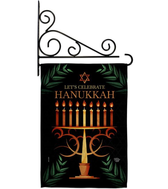 Celebrate Hanukkah - Hanukkah Winter Vertical Impressions Decorative Flags HG190011 Made In USA - Image 8