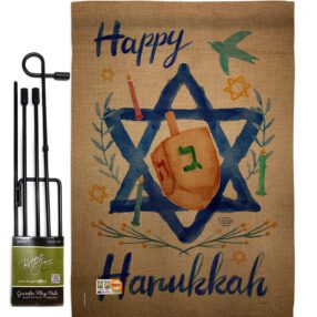 Garden Flag Hanukkah GS191077