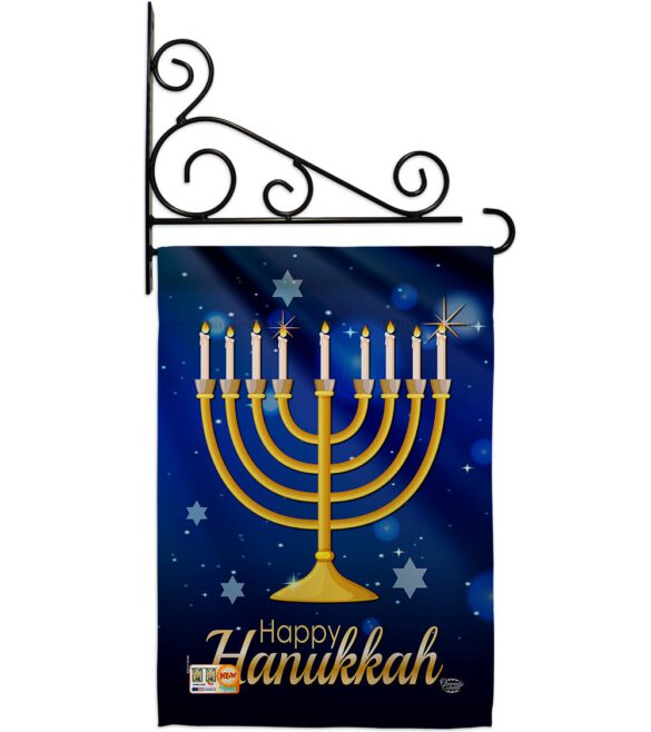 Happy Hunukkah - Hanukkah Winter Vertical Impressions Decorative Flags HG192143 Made In USA - Image 11