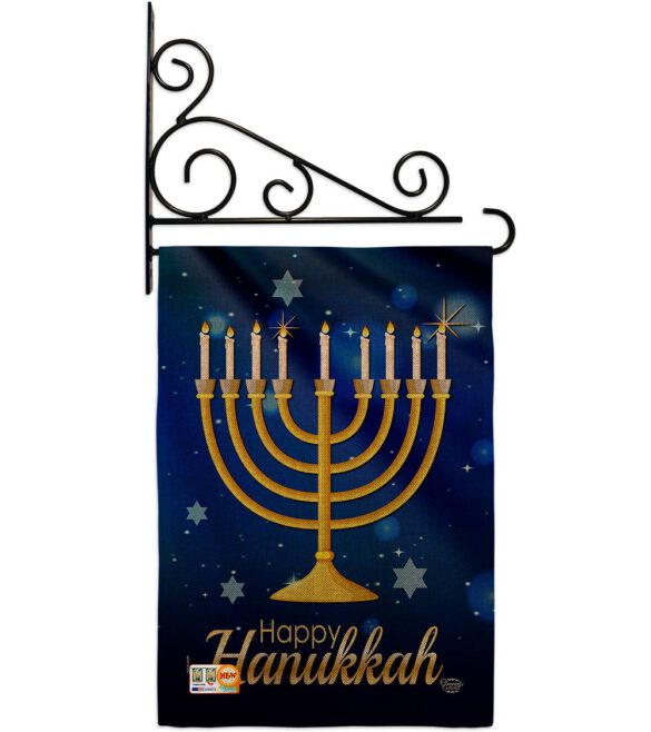 Happy Hunukkah - Hanukkah Winter Vertical Impressions Decorative Flags HG192143 Made In USA - Image 12