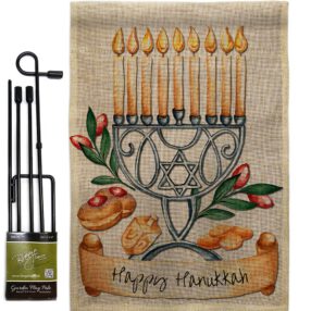 Garden Flag Hanukkah GS192316 B