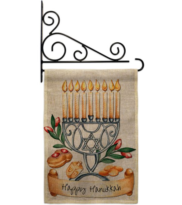 Happy Hanukkah - Hanukkah Winter Vertical Impressions Decorative Flags HG192316 Made In USA - Image 14