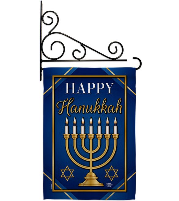 Happy Hanukkah - Hanukkah Winter Vertical Impressions Decorative Flags HG192319 Made In USA - Image 8