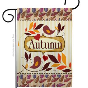 Birds Autumn - Harvest & Autumn Fall Vertical Impressions Decorative Flags HG113003 Made In USA