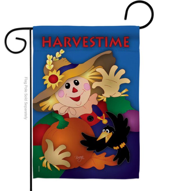Harvestime - Harvest & Autumn Fall Vertical Impressions Decorative Flags HG113031 Made In USA