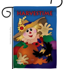 Harvestime Garden Flag - Harvest & Autumn Fall Vertical Applique Decorative Flags HG113031 Imported