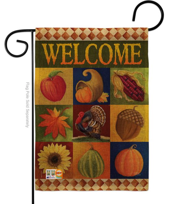 Autumn Collage - Harvest & Autumn Fall Vertical Impressions Decorative Flags HG113046 Made In USA - Image 9