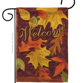 Fall Leaves - Harvest & Autumn Fall Vertical Impressions Decorative Flags HG113047 Made In USA