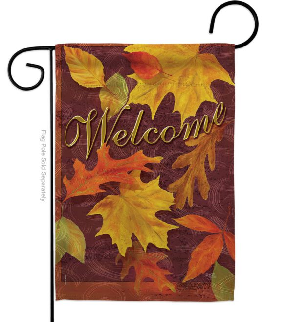 Fall Leaves - Harvest & Autumn Fall Vertical Impressions Decorative Flags HG113047 Made In USA
