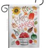 Happy Harvest - Harvest & Autumn Fall Vertical Impressions Decorative Flags HG113073 Made In USA