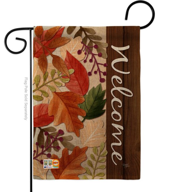 Autumn Leaves - Harvest & Autumn Fall Vertical Impressions Decorative Flags HG113082 Made In USA - Image 9