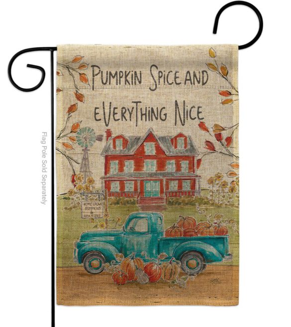 Fall Markets - Harvest & Autumn Fall Vertical Impressions Decorative Flags HG113093 Made In USA - Image 11