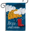 Hello Autumn - Harvest & Autumn Fall Vertical Impressions Decorative Flags HG113094 Made In USA