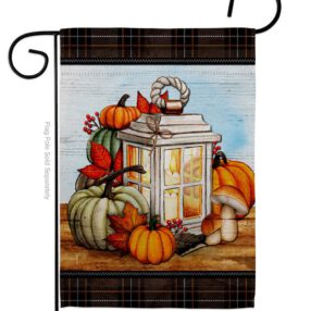 Fall Lantern - Harvest & Autumn Fall Vertical Impressions Decorative Flags HG113115 Made In USA