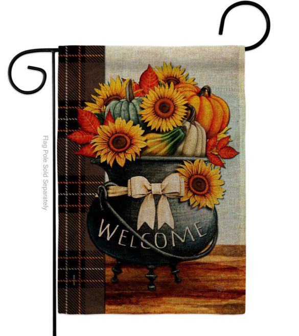 Autumn Fresh Pot - Harvest & Autumn Fall Vertical Impressions Decorative Flags HG113118 Made In USA - Image 14