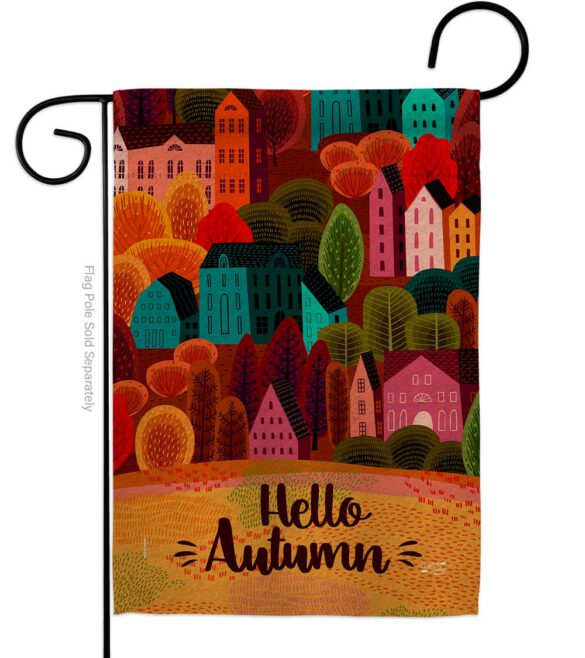 Autumn Calling - Harvest & Autumn Fall Vertical Impressions Decorative Flags HG130288 Made In USA - Image 2