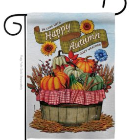 Cozy Autumn - Harvest Autumn Fall Vertical Impressions Decorative Flags HG130420 Made In USA