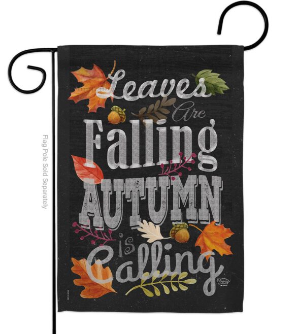 Autumn is Calling Fall - Harvest & Autumn Fall Vertical Impressions Decorative Flags HG191033 Made In USA - Image 2