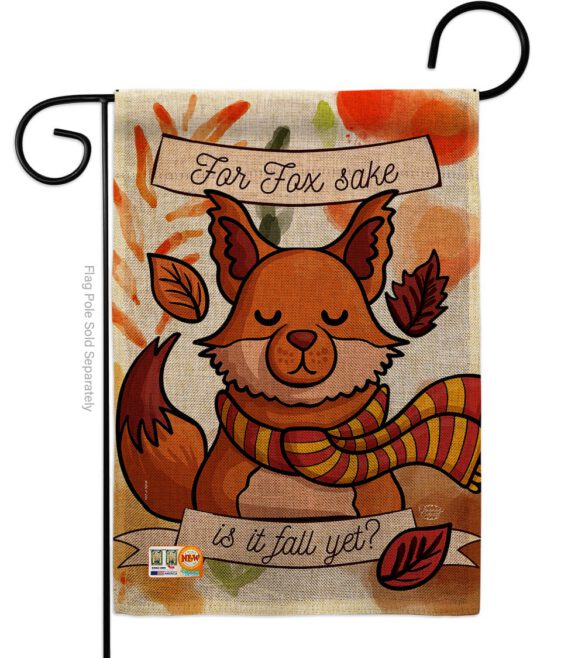 Fox Sake, Fall Yet - Harvest & Autumn Fall Vertical Impressions Decorative Flags HG192132 Made In USA - Image 8
