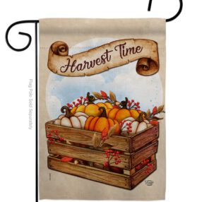 Harvest Time - Harvest & Autumn Fall Vertical Impressions Decorative Flags HG192299 Made In USA
