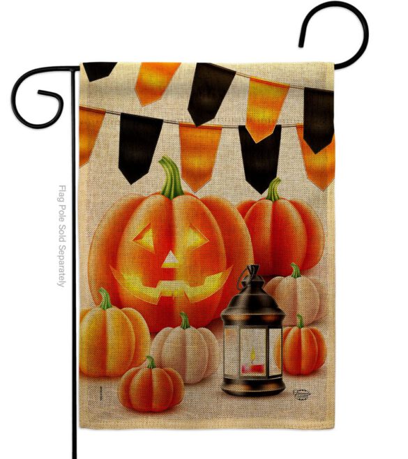 Halloween Lantern - Harvest & Autumn Fall Vertical Impressions Decorative Flags HG192680 Made In USA - Image 13