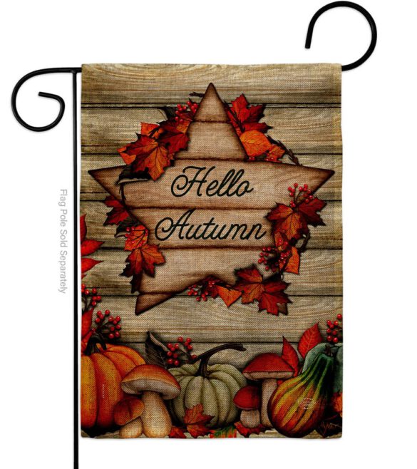 Autumn Farmhouse - Harvest & Autumn Fall Vertical Impressions Decorative Flags HG192704 Made In USA - Image 14