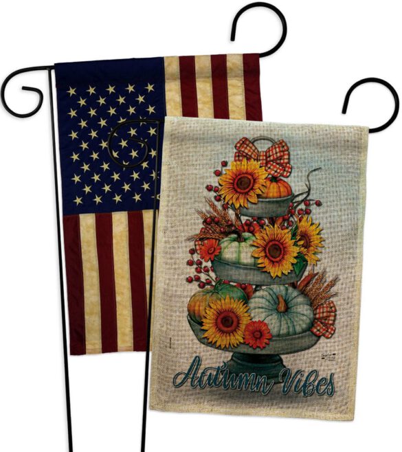 Autumn Vibes - Harvest Autumn Fall Vertical Impressions Decorative Flags HG130418 Made In USA - Image 29