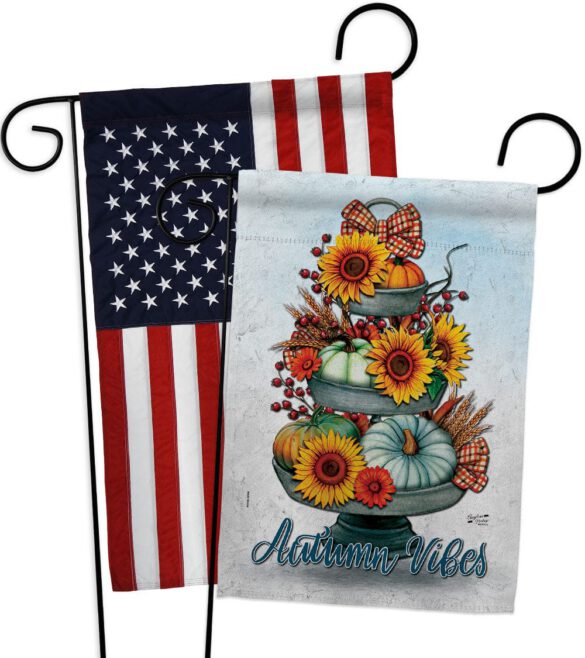 Autumn Vibes - Harvest Autumn Fall Vertical Impressions Decorative Flags HG130418 Made In USA - Image 10