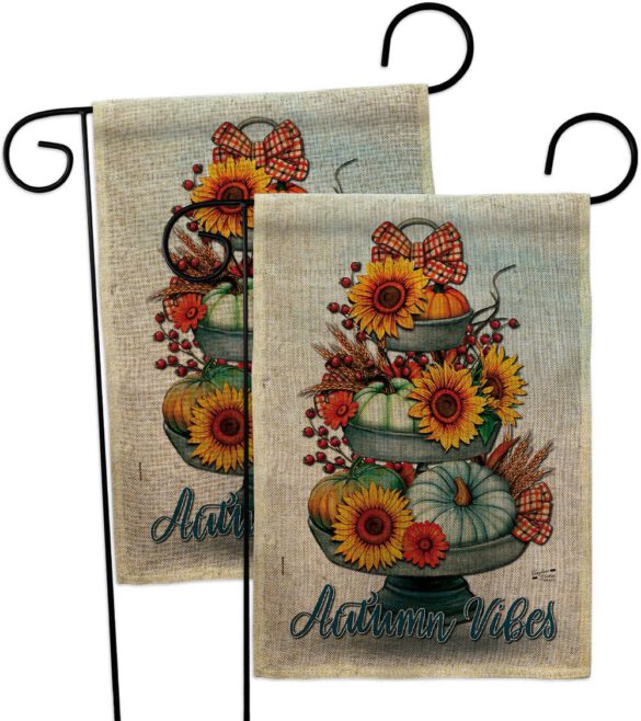 Autumn Vibes - Harvest Autumn Fall Vertical Impressions Decorative Flags HG130418 Made In USA - Image 33