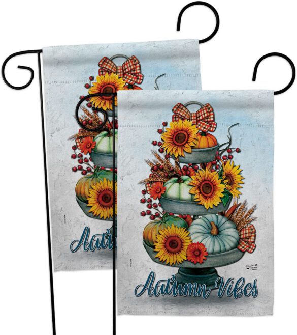 Autumn Vibes - Harvest Autumn Fall Vertical Impressions Decorative Flags HG130418 Made In USA - Image 12