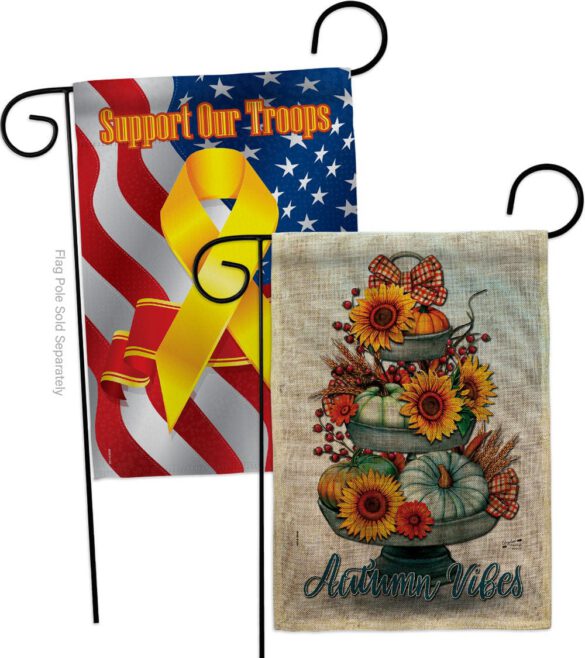 Autumn Vibes - Harvest Autumn Fall Vertical Impressions Decorative Flags HG130418 Made In USA - Image 35
