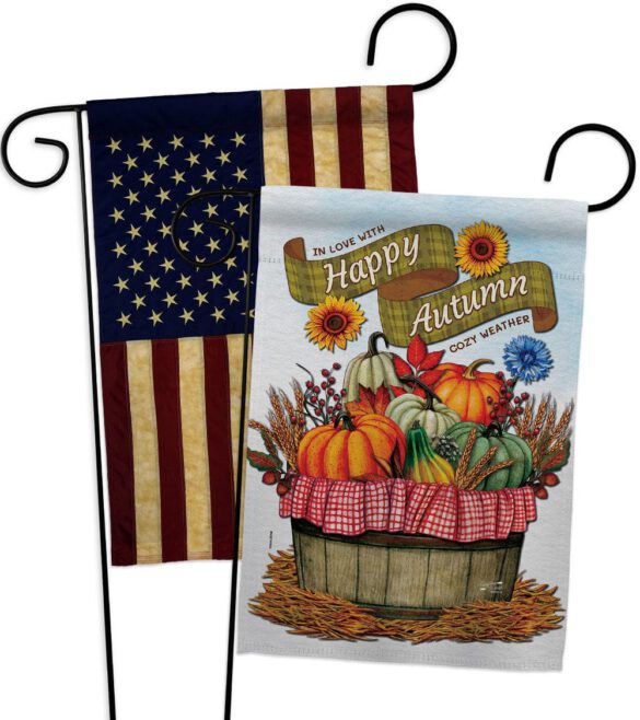 Cozy Autumn - Harvest Autumn Fall Vertical Impressions Decorative Flags HG130420 Made In USA - Image 7