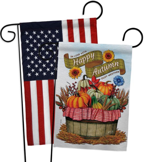 Cozy Autumn - Harvest Autumn Fall Vertical Impressions Decorative Flags HG130420 Made In USA - Image 9