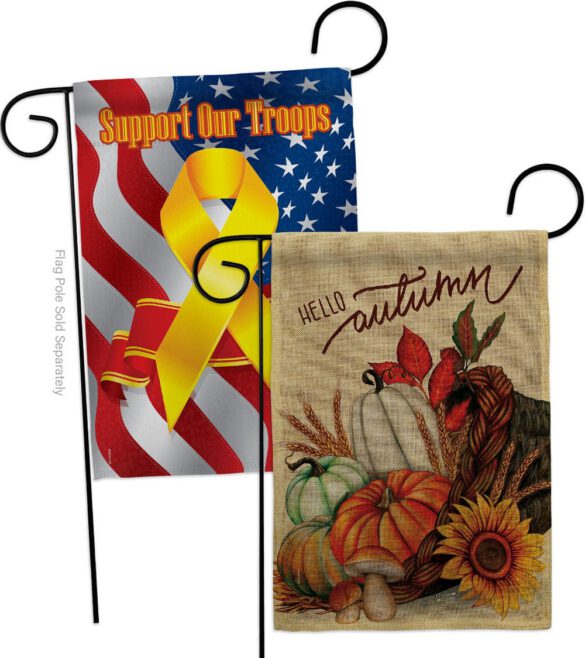 Hello Cornucopia - Harvest Autumn Fall Vertical Impressions Decorative Flags HG130423 Made In USA - Image 34