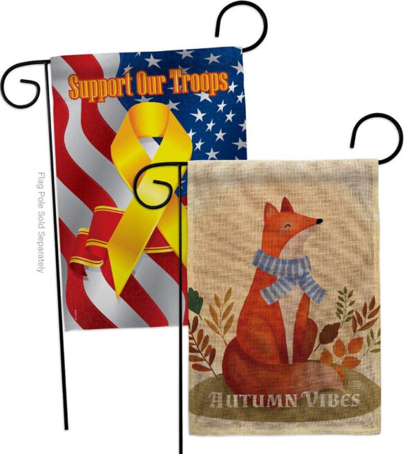 Autumn Fox - Harvest Autumn Fall Vertical Impressions Decorative Flags HG130426 Made In USA - Image 35